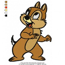 Chip and Dale 02 Embroidery Designs